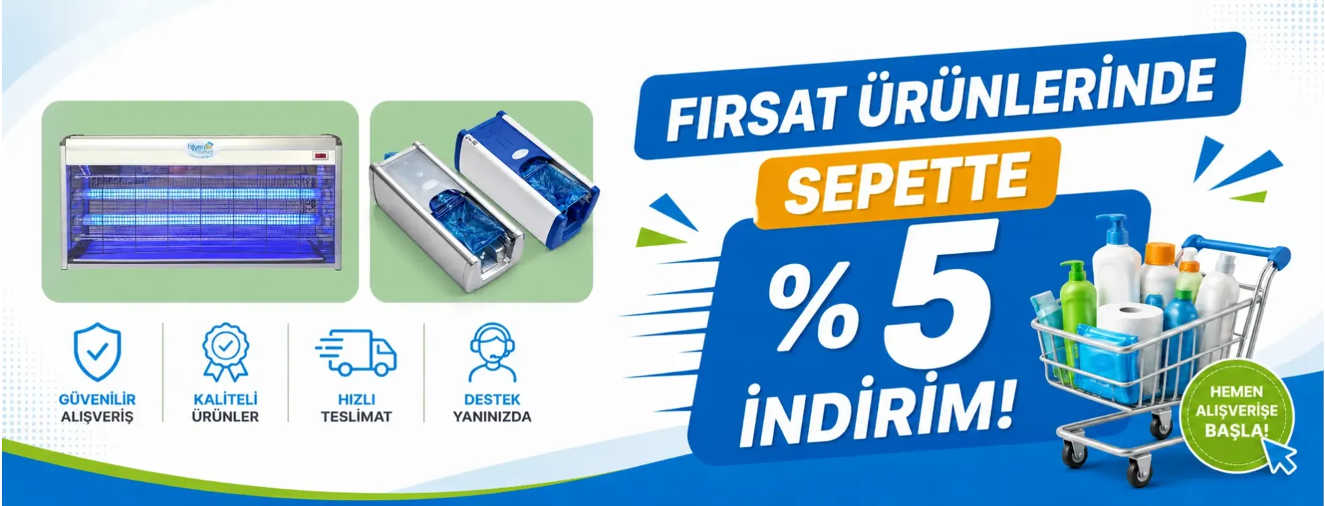 Sepette indirim