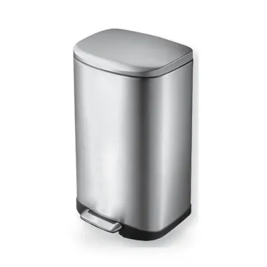 Primanova Paslanmaz Çelik Della 35 Litre Soft Close Pedallı Çöp Kovası D-20538