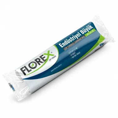 Florex 527 Endüstriyel Büyük Siyah Çöp Torbası 10Ad/20 Rulo
