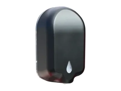 dezenfektan dispenseri plastik gövde siyah